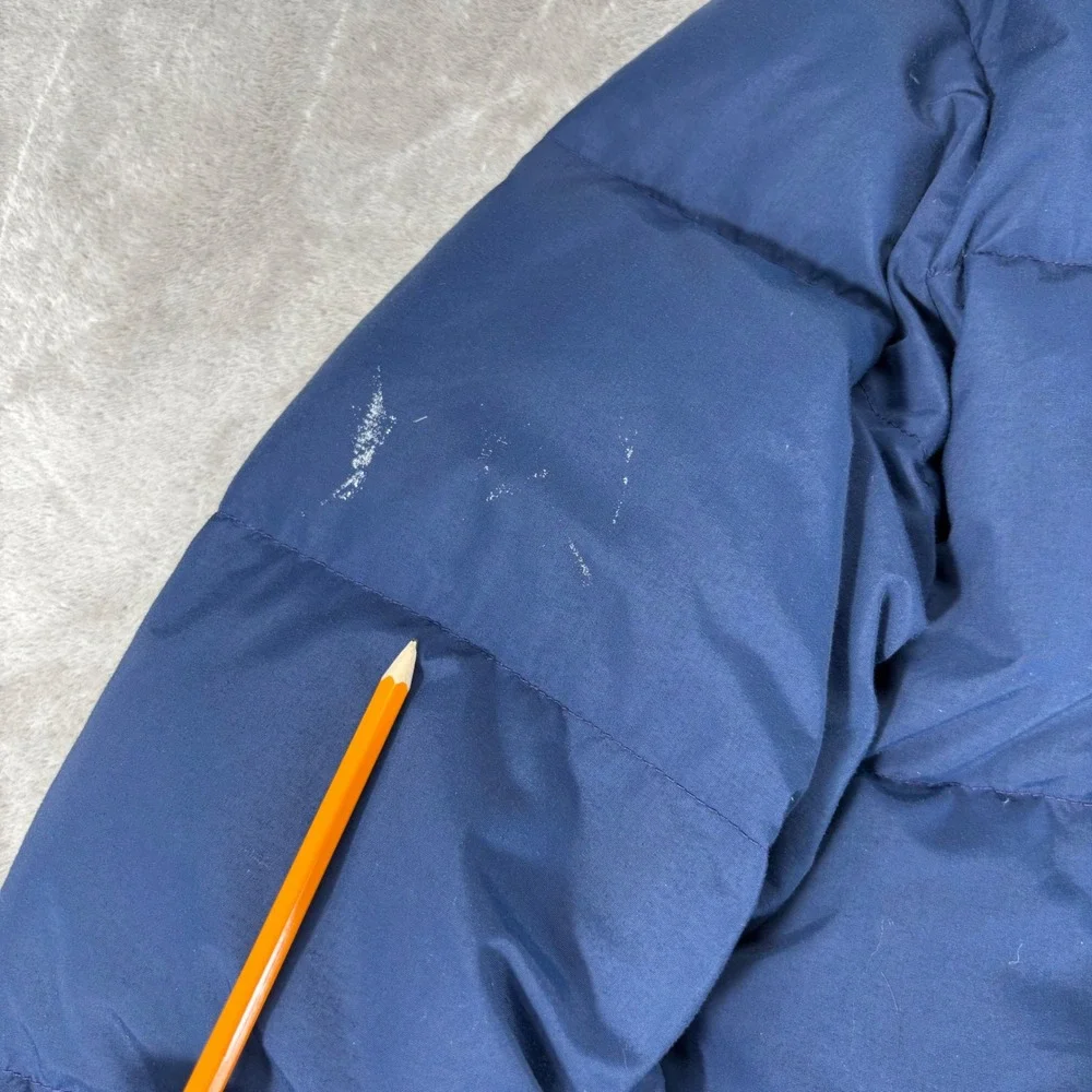 The North Face Puffer Jacket Mens Medium Down fill Blue Vintage Blue Label USA‎